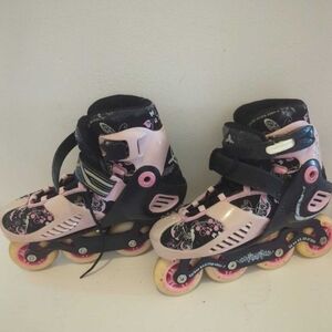 Anarchy Pink and Black Kids Inline Skates